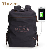 Muzee College Student Rucksack USB Laptop